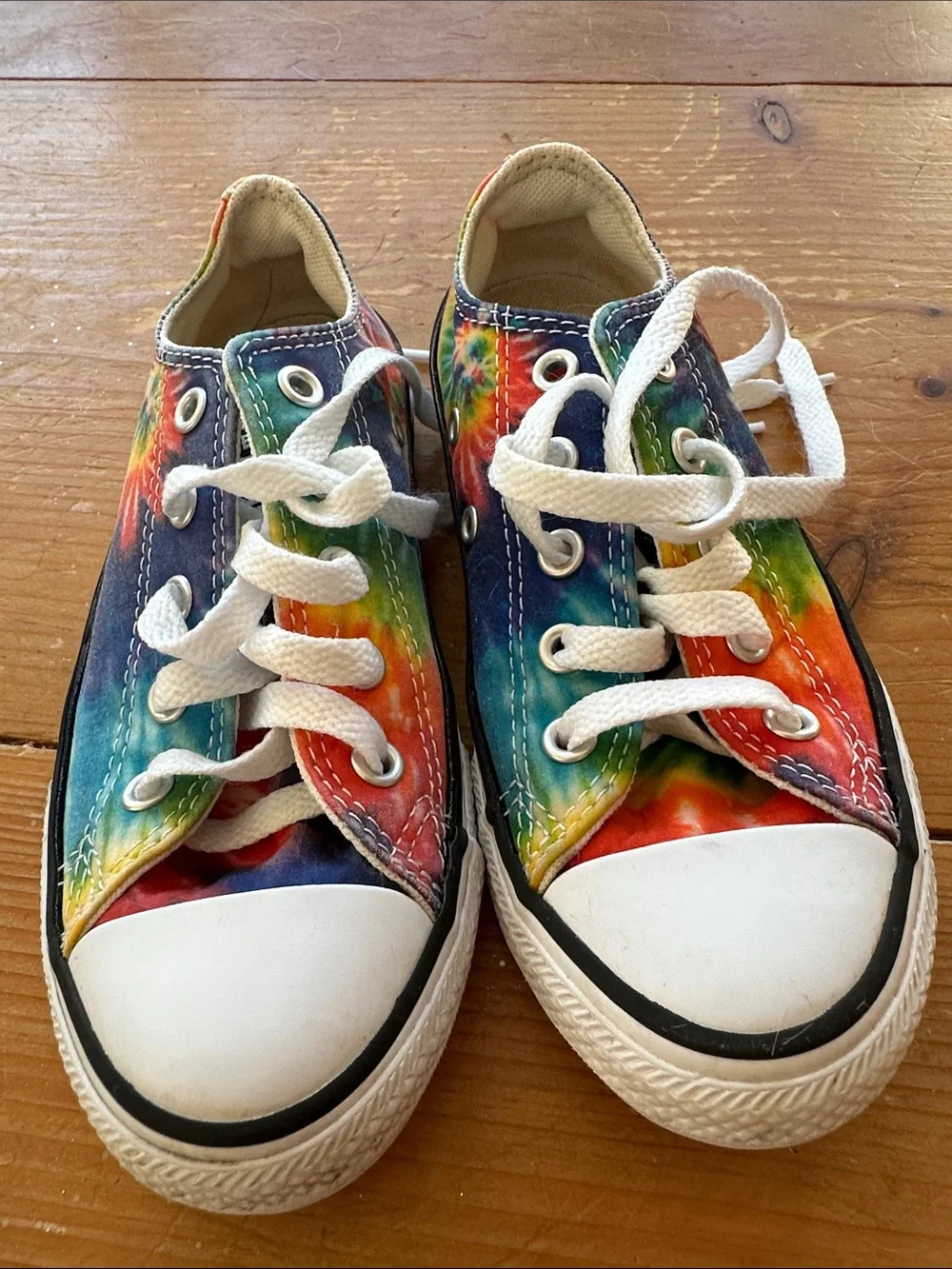 Converse Kids Tie-Dye Low Top All Star Sneakers - Rainbow